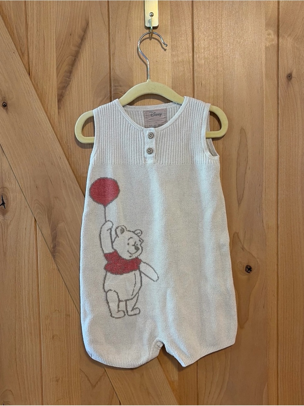 Barefoot Dreams X Disney Winnie The Pooh Romper Bodysuit 12-18M